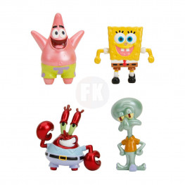 Spongebob Squarepants Nano Metalfigs Diecast Mini figúrkas 4-Pack Wave 1 4 cm